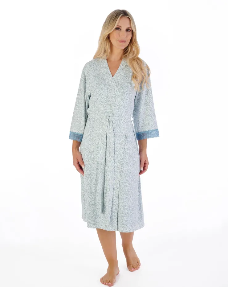 Supersoft Printed 42" Kimono Wrap GL07704