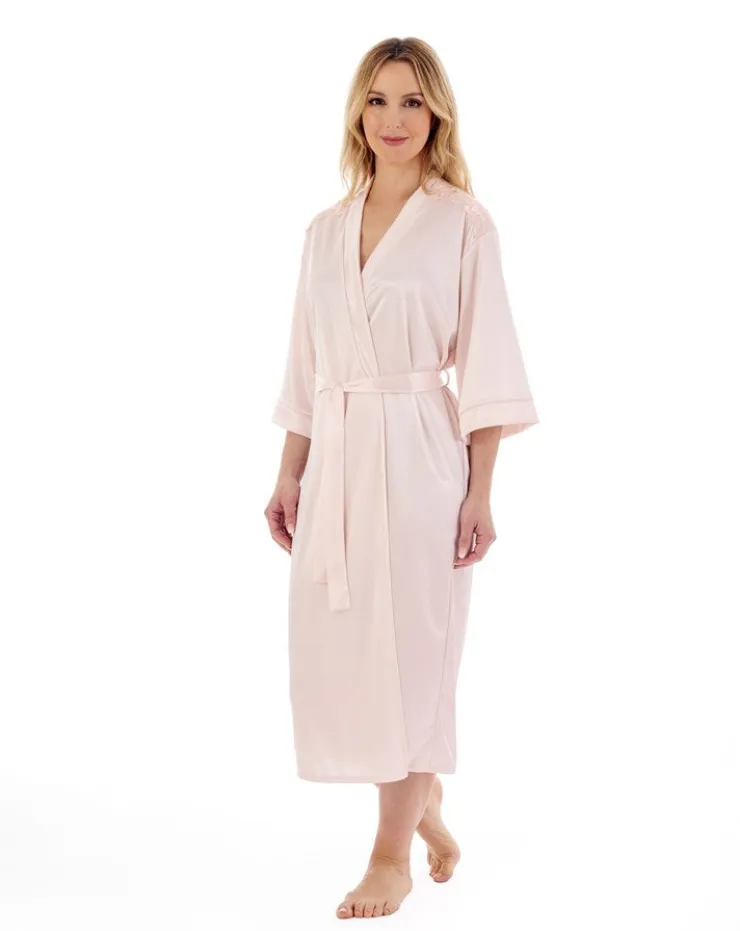 Knitted Satin Embroidered 46" Wrap HC55403