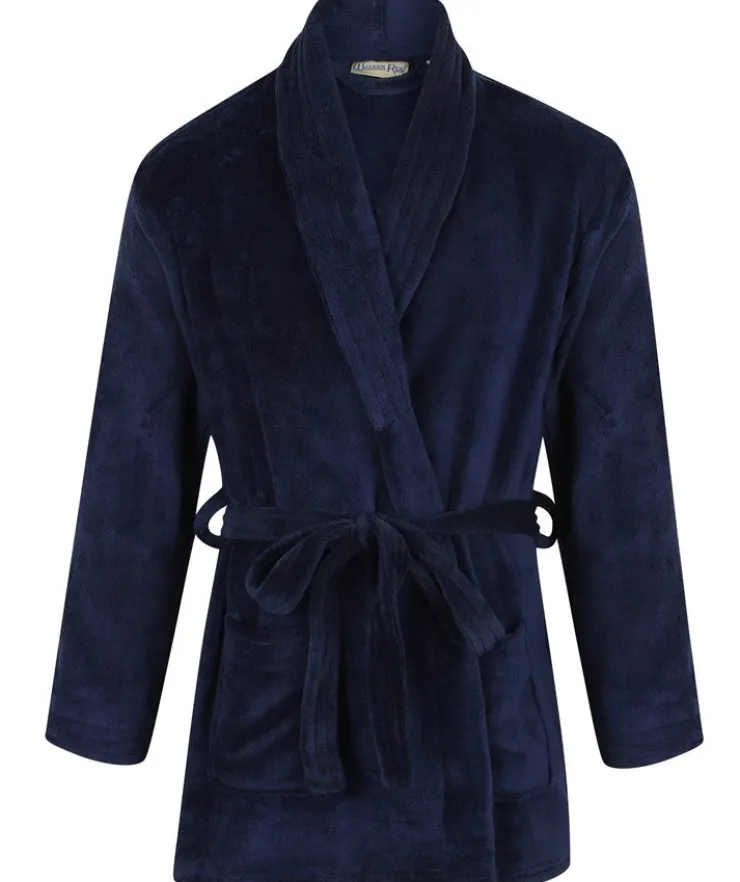 Stitch Detail Coral Fleece 28" Bedjacket WR6831