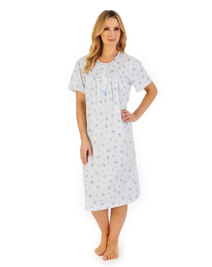 Floral Print 43" Jersey Nightdress ND06126