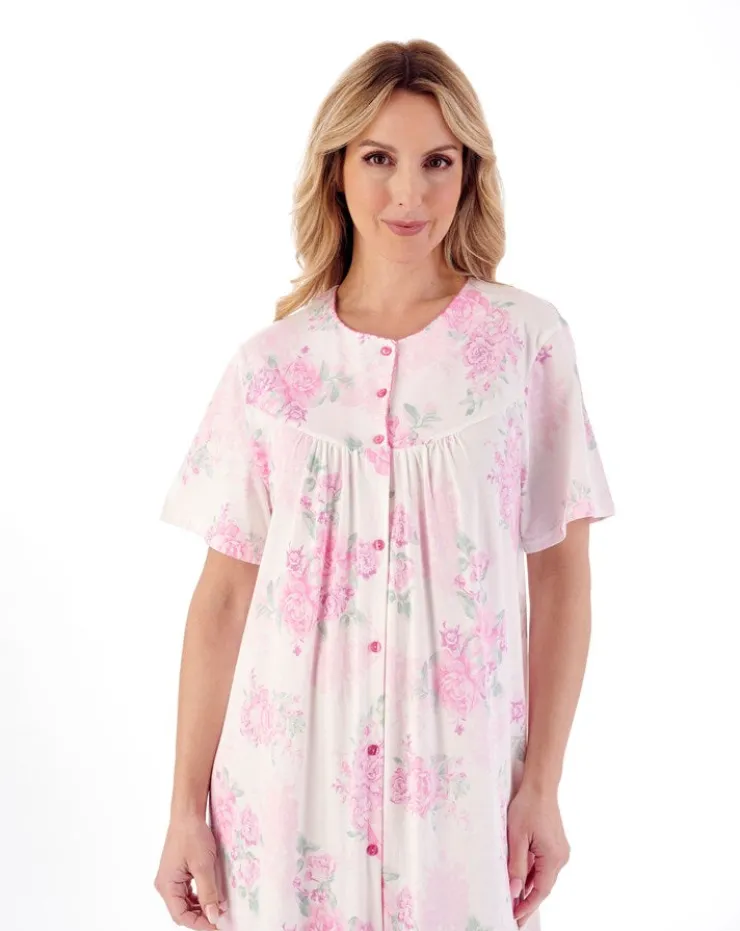 Large Floral Print 46" Jersey Nightdress ND01133