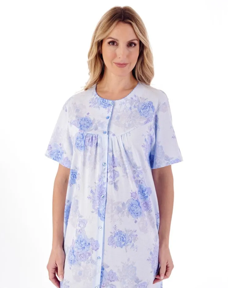 Large Floral Print 46" Jersey Nightdress ND01133