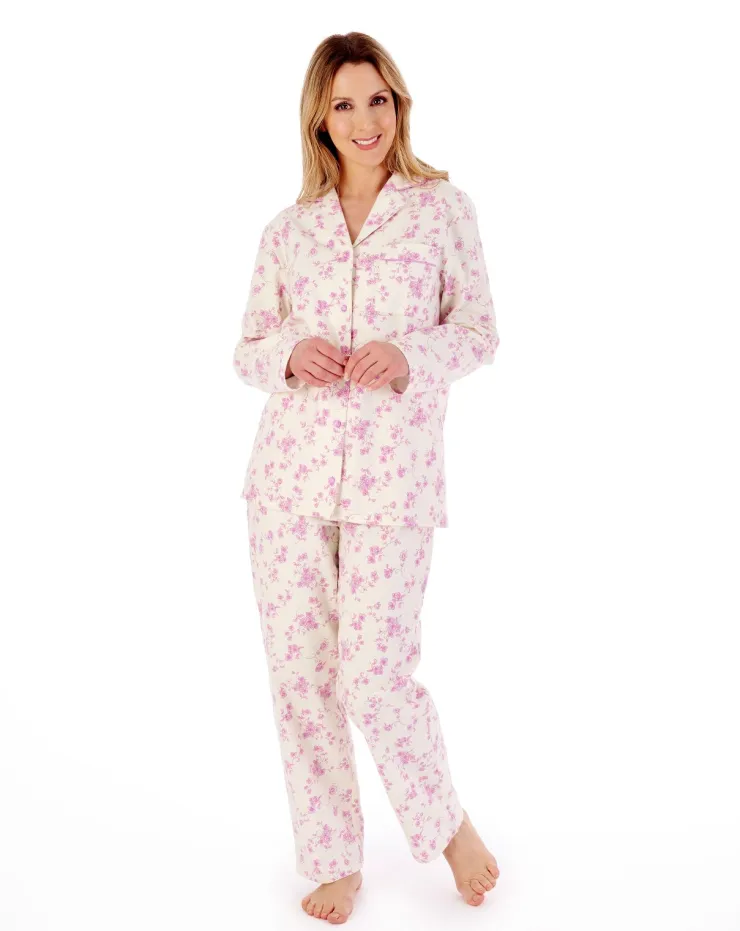Luxury Brushed Cotton Floral Pyjama PJ02213
