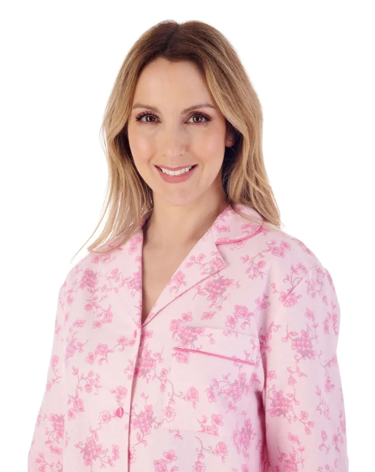 Luxury Brushed Cotton Floral Pyjama PJ02213