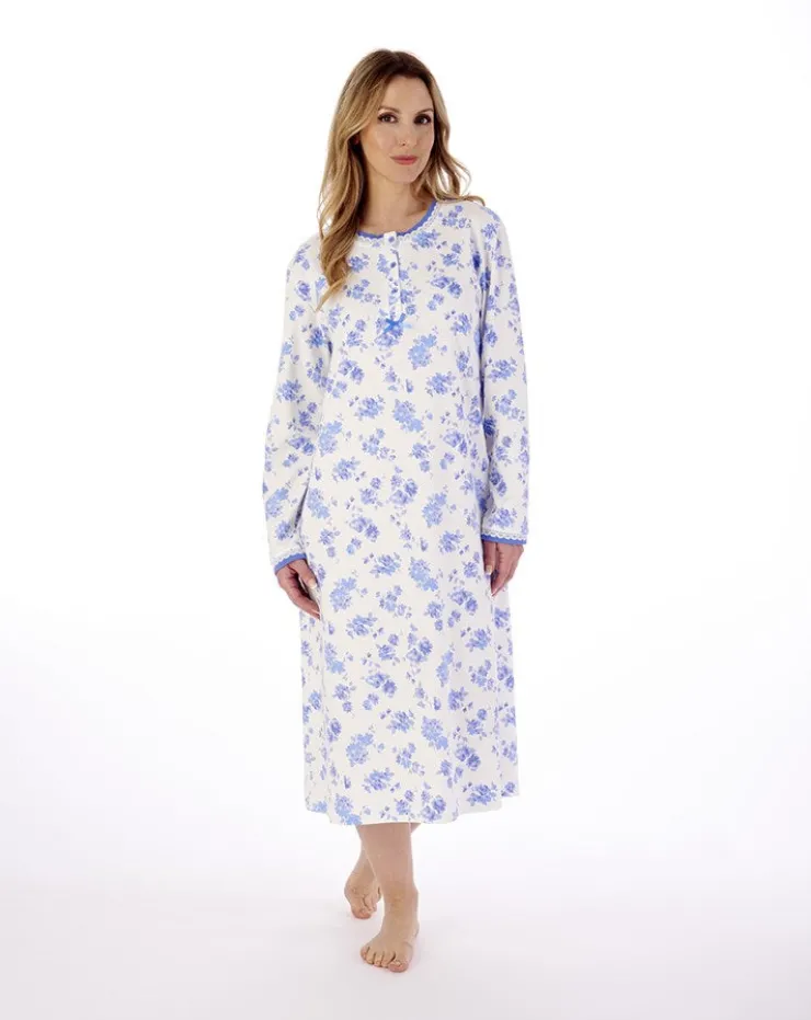 Floral Print 45" Interlock Jersey Nightdress ND02126