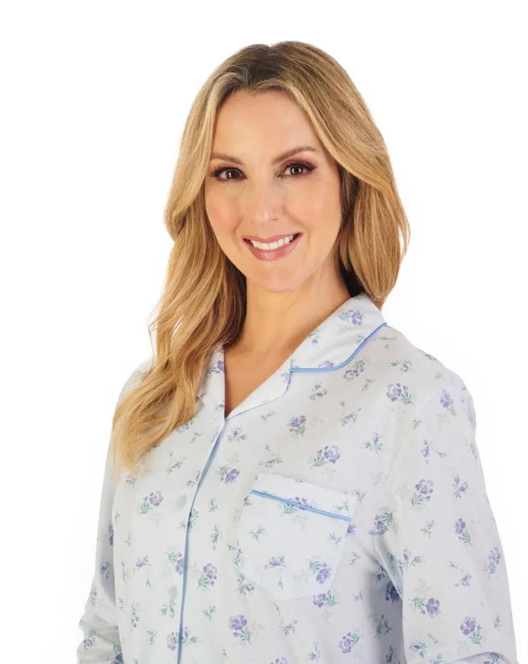 Floral Print Jersey Tailored Pyjama PJ06128