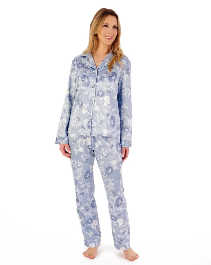 Floral Satin Tailored Pyjama GL02723