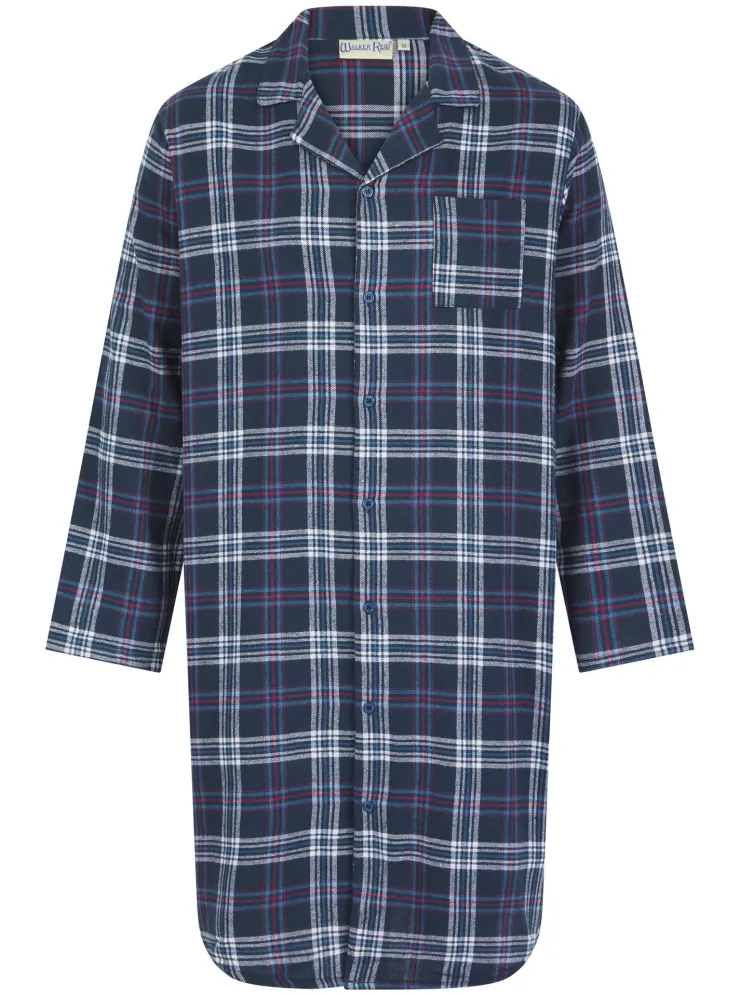 Brushed Check 42" Woven Nightshirt WR04800