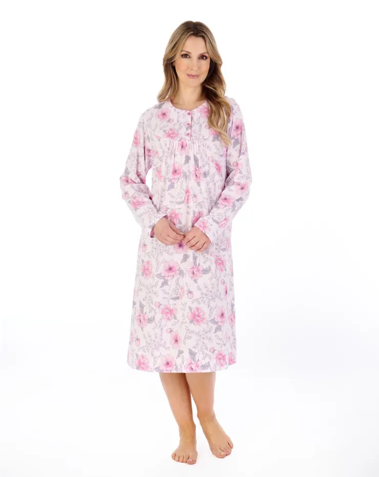 Picot Trim 42" Jersey Nightdress ND04107