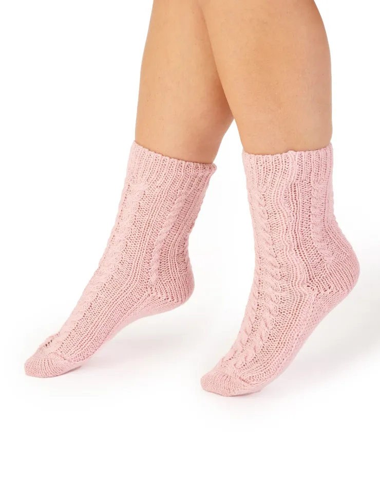 Cable Knit Bedsock BS190