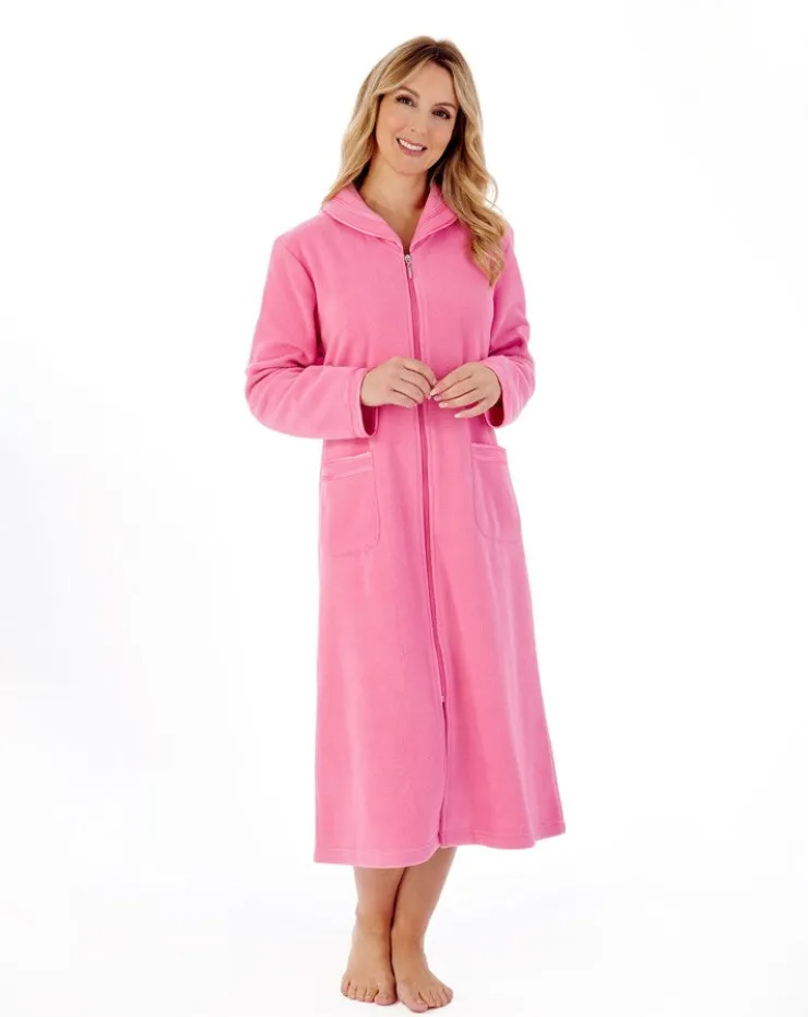 Polar Fleece 46" Zip Housecoat HC6322