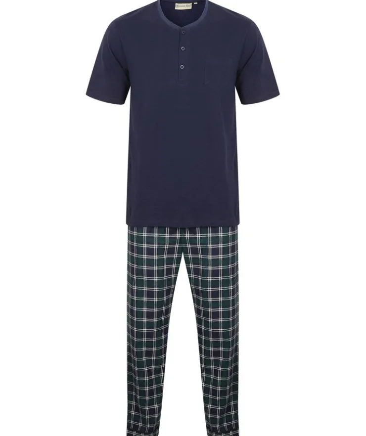 Check Flannel Jersey Top and Woven Trouser WR2801