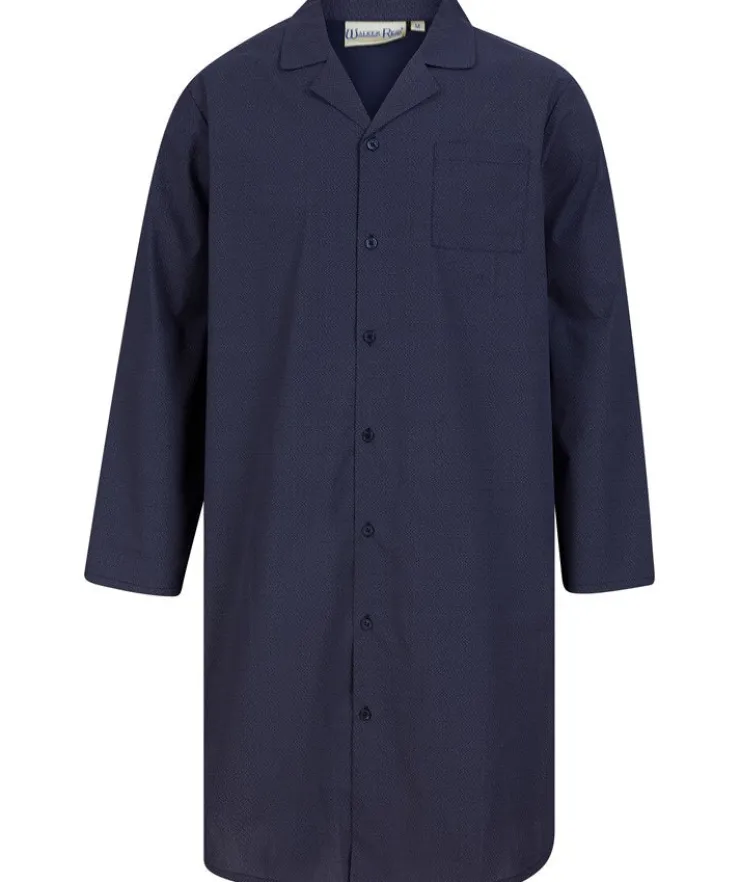 Woven Leaf Geo Print 42" Button Through Woven Nightshirt WR88840