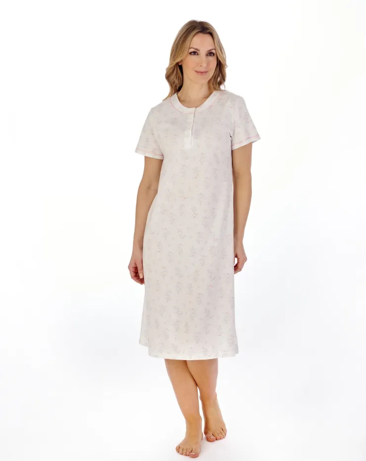 Trailing Floral 42" Jersey Nightdress ND04135