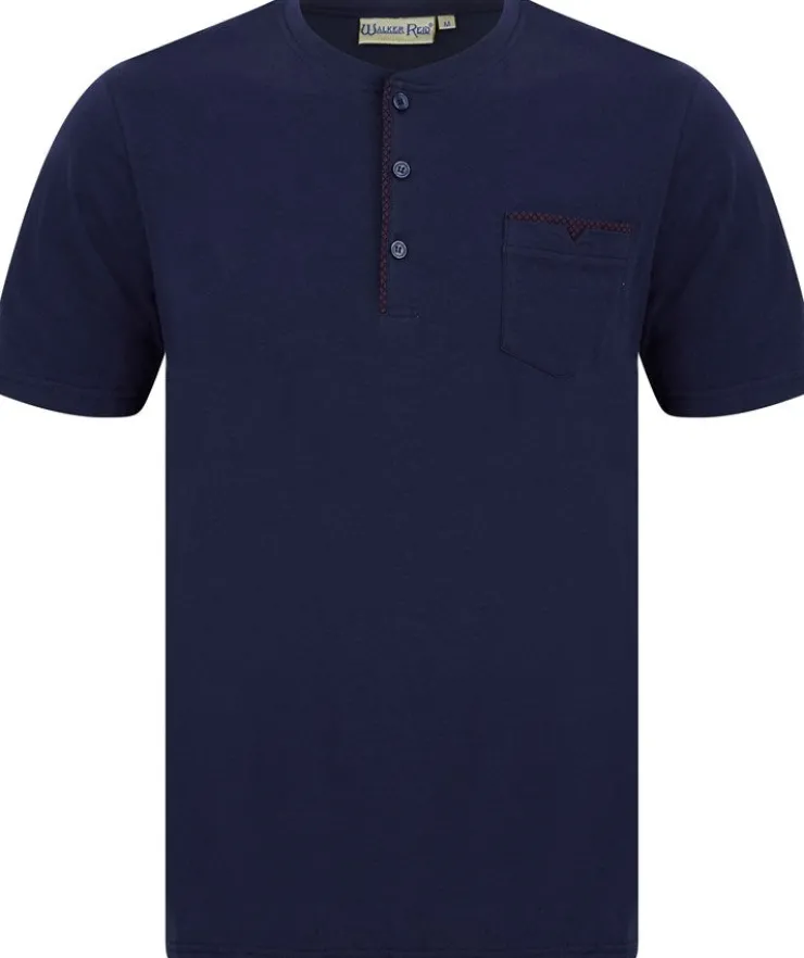 Diamond Geo Print Jersey Top & Woven Trouser Pyjama Set WR88832