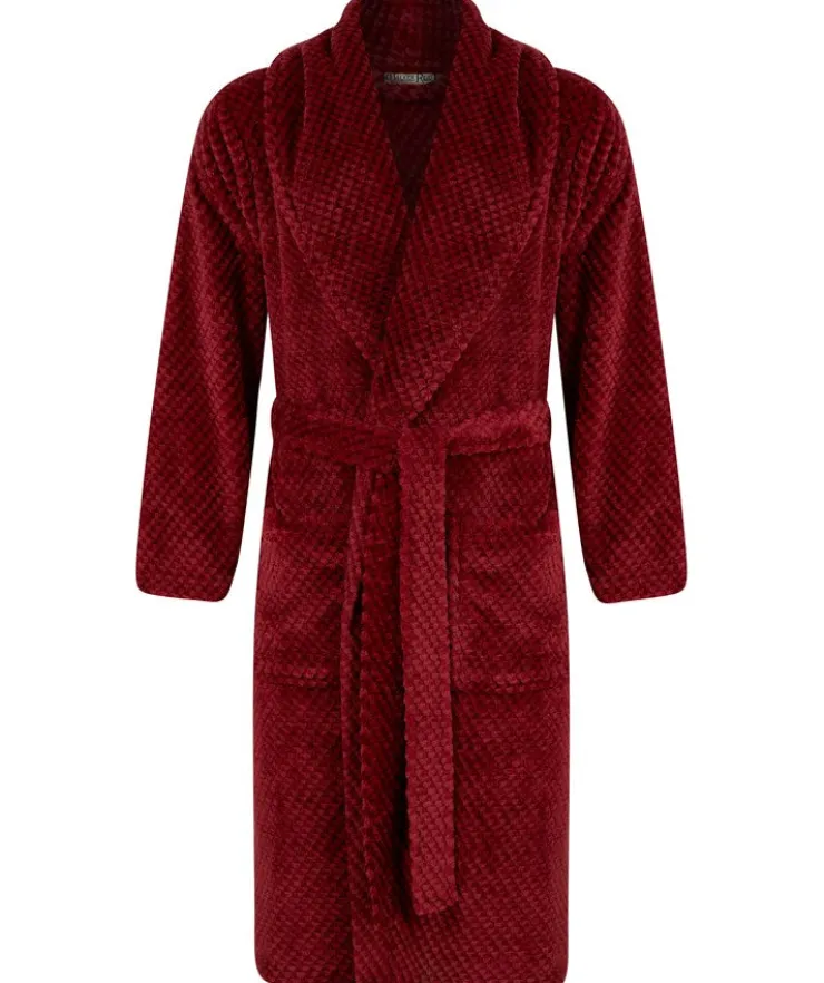 Jacquard Check Flannel Fleece 49" Shawl Collar Wrap WR4835