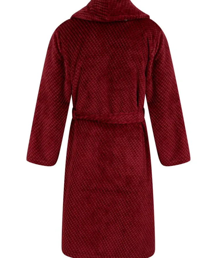 Jacquard Check Flannel Fleece 49" Shawl Collar Wrap WR4835