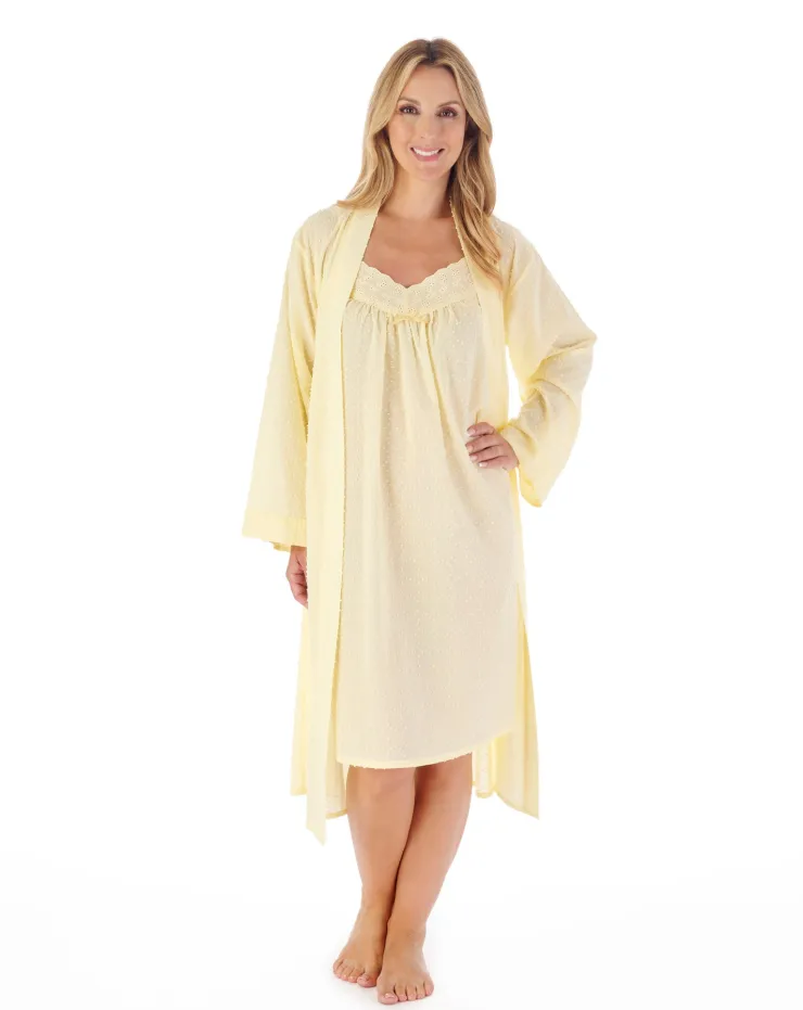 Dobby Dot 40" Woven Nightdress ND01230