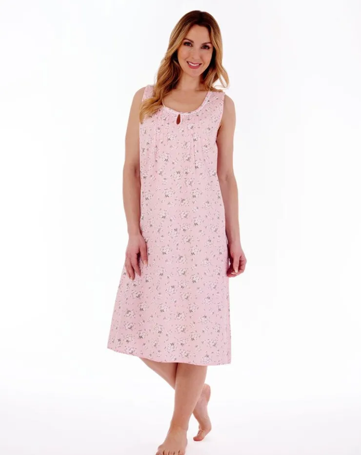 Daisy Print 42" Woven Nightdress ND77260