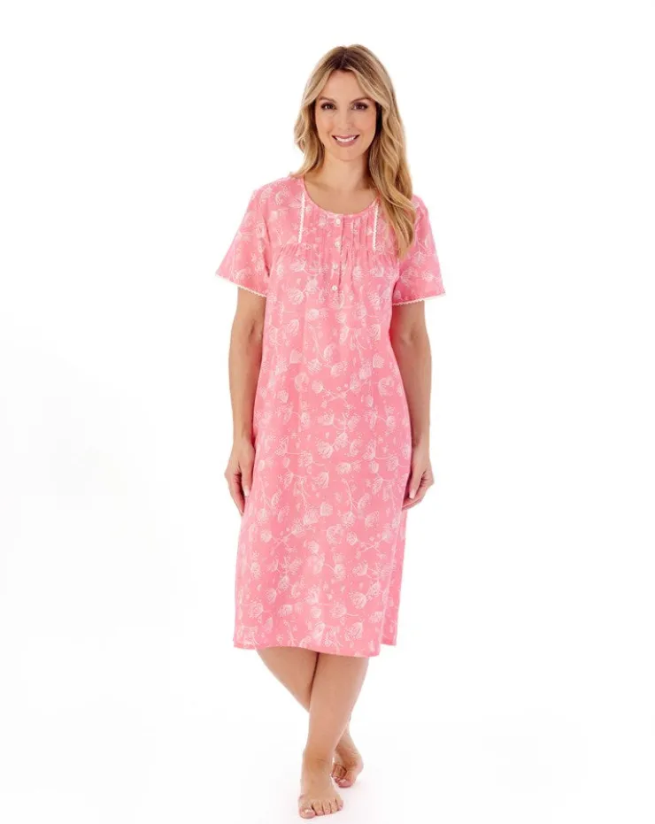 Modern Floral 42" Woven Nightdress ND01212