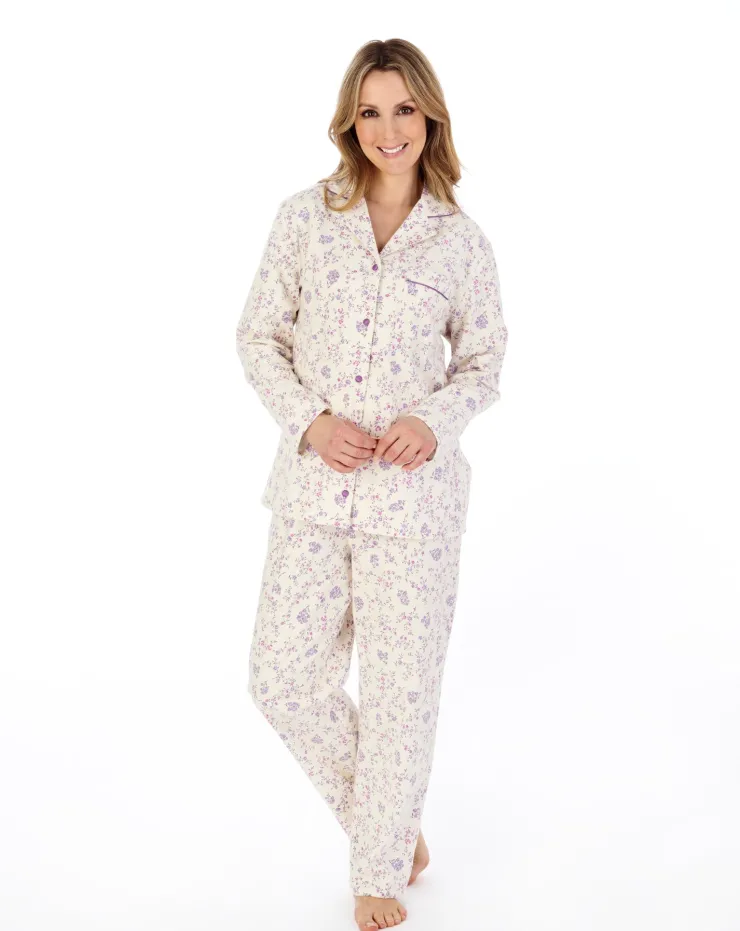 Floral Printed Luxury Flannel Woven Pyjama PJ04213