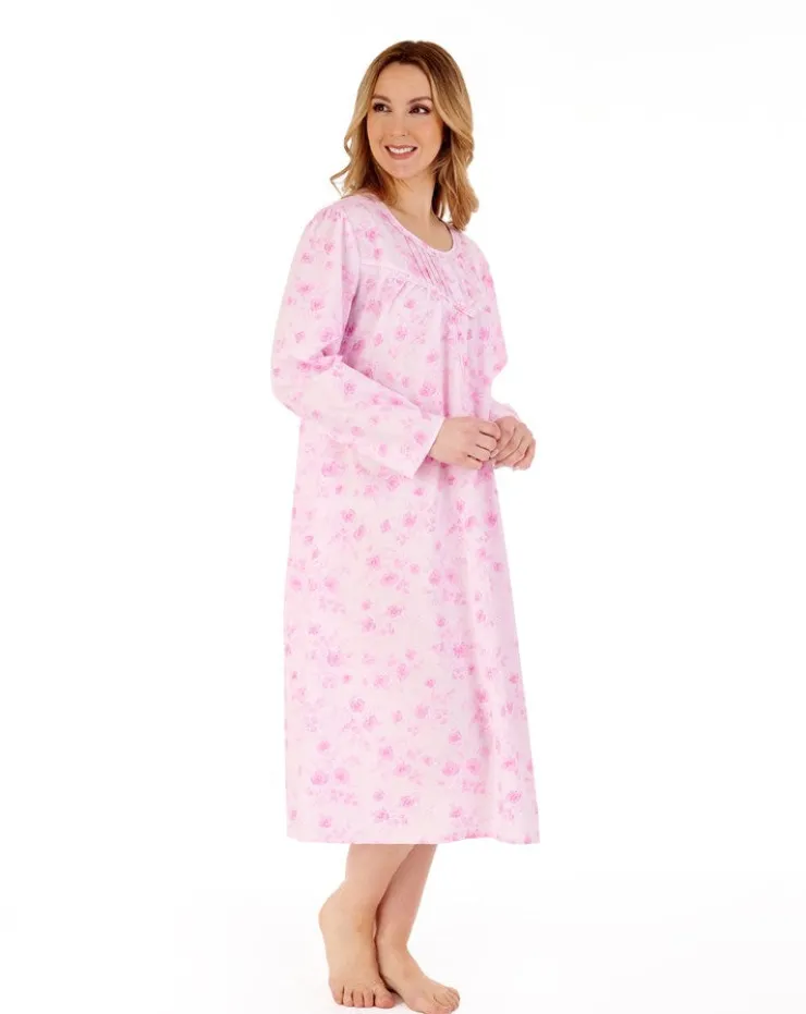 Floral Brushed 45" Woven Nightdress ND88201