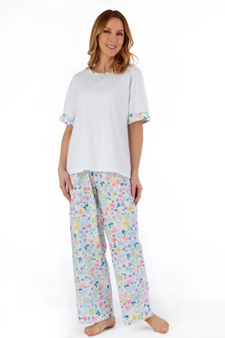 Multi Coloured Floral Tailored Woven Pyjama PJ55263
