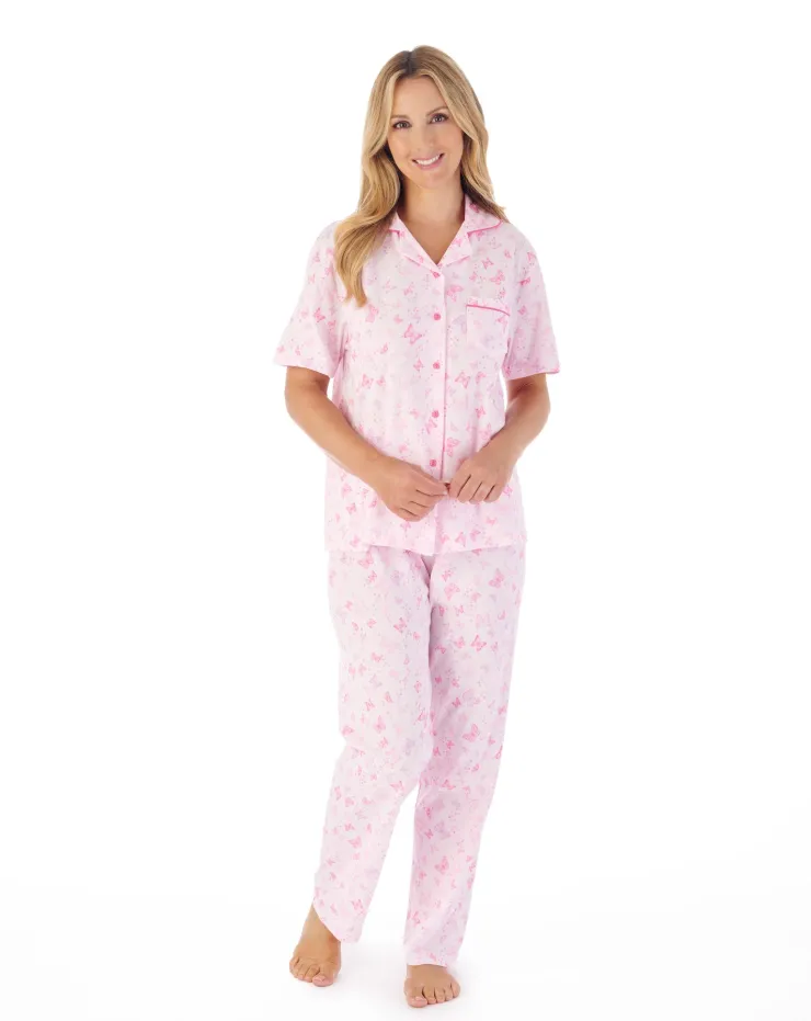 Butterfly Print Tailored Jersey Pyjama PJ03104