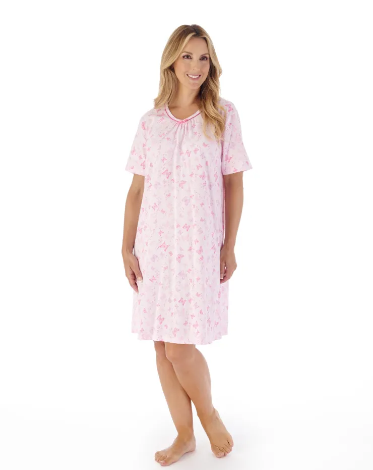 Butterfly Print 38" Jersey Nightdress ND03100