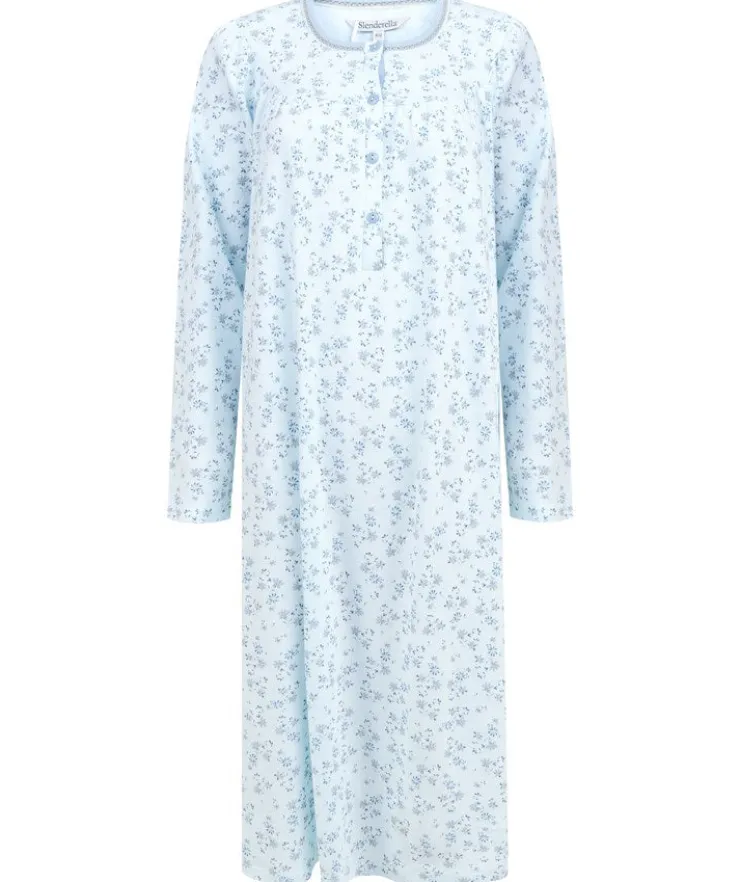 Ditsy Floral 43" Jersey Nightdress ND4130