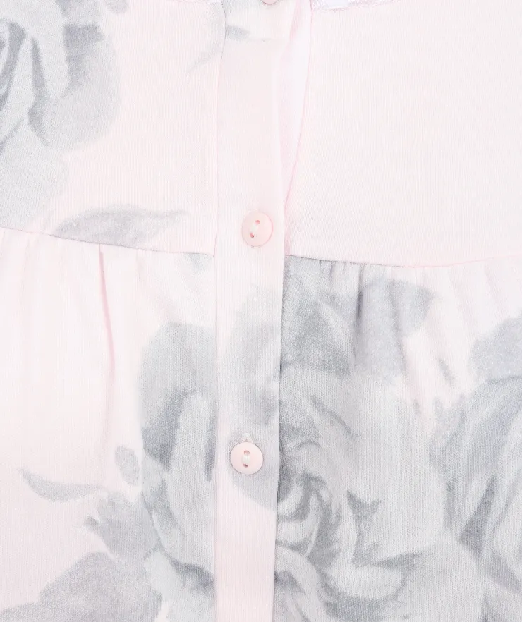 Large Floral Print 43" Jersey Nightdress ND4135