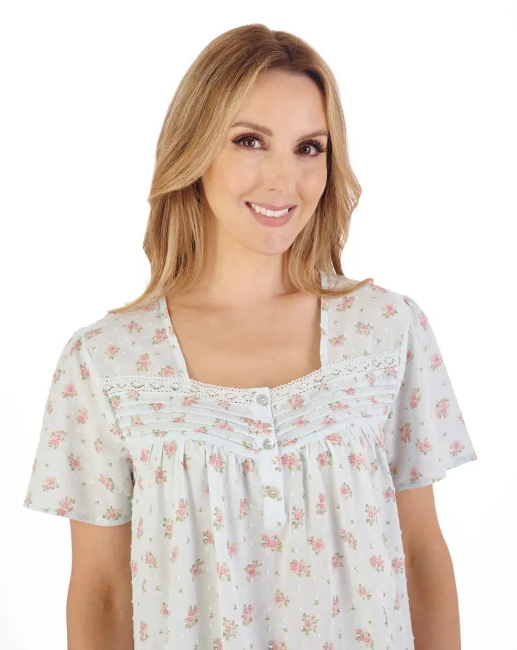 Floral Dobby Spot Woven Pyjama PJ05213