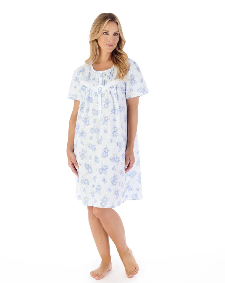 Shadow Leaf Floral Print 38" Nightdress ND03206