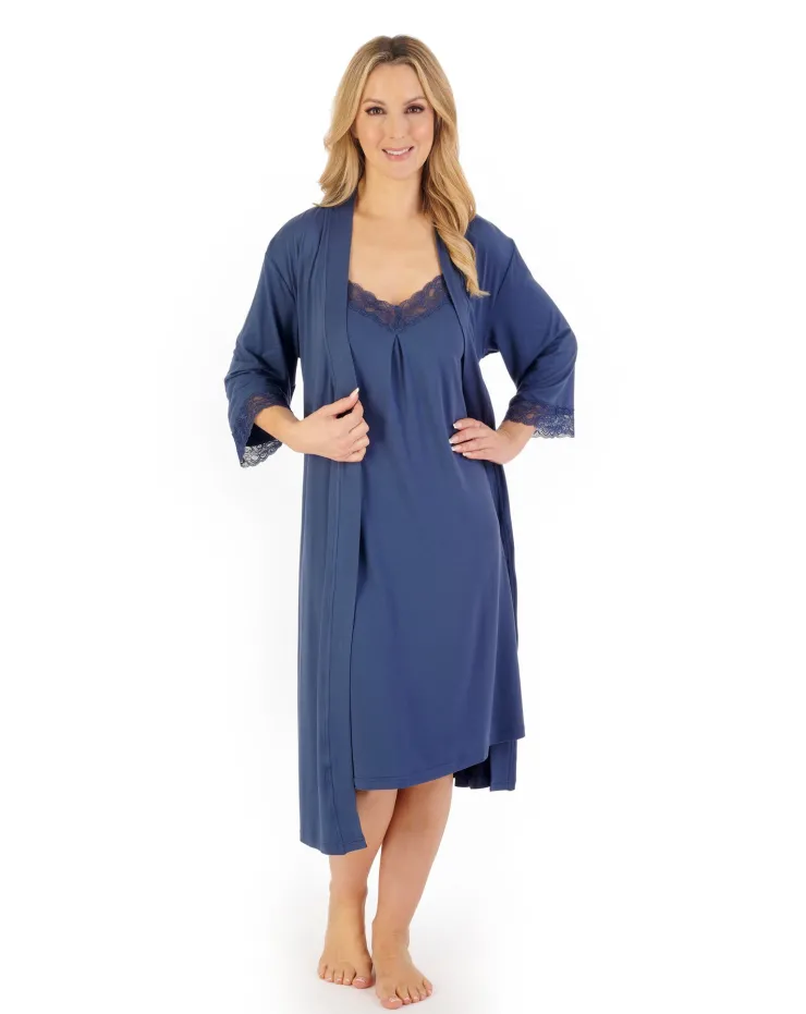 Supersoft Floral Print 42" Kimono Wrap GL06704