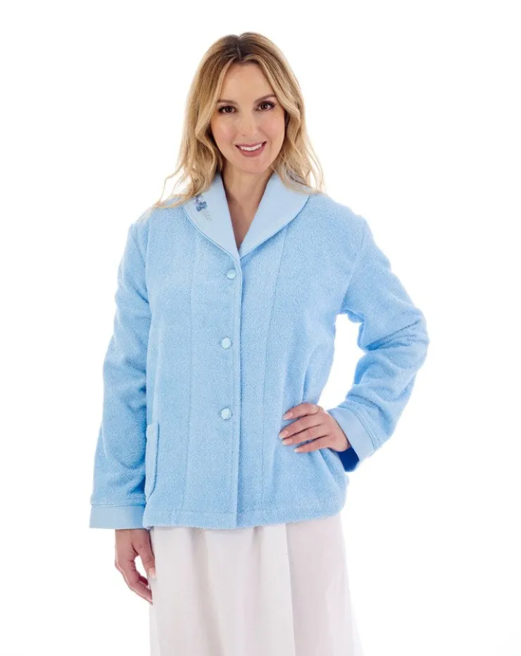 Embroidered Button Through Bedjacket BJ66357