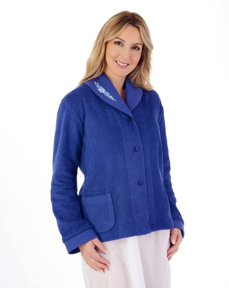 Embroidered Button Through Bedjacket BJ66357