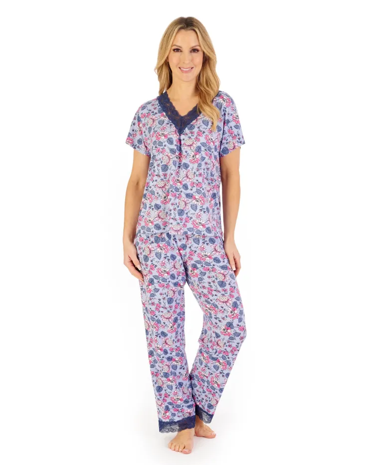 Supersoft Floral Print Pyjama Set GL06703