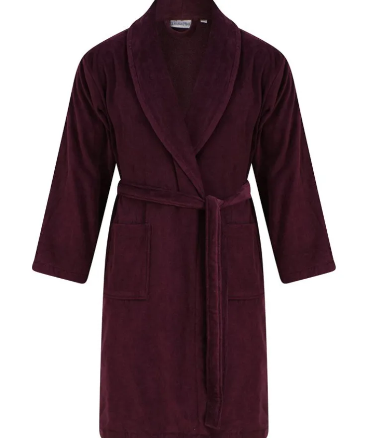 Towelling Velour 48" Shawl Collar Wrap WR66831