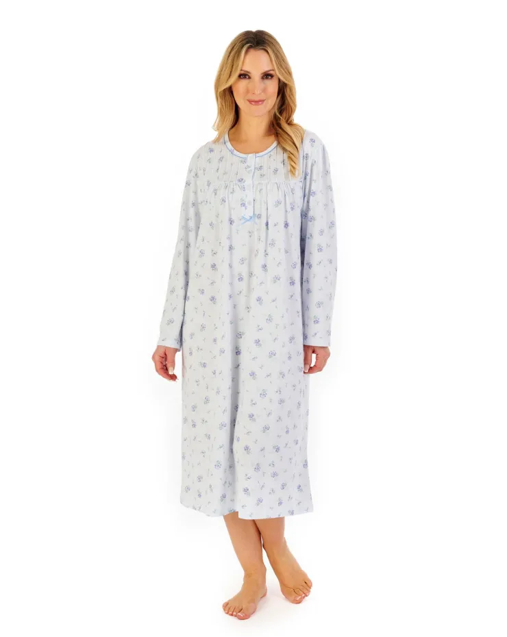 Floral Print 45" Jersey Nightdress ND06127