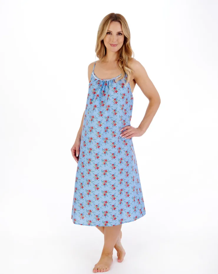 Ditsy Floral Print 42" Woven Chemise ND05225