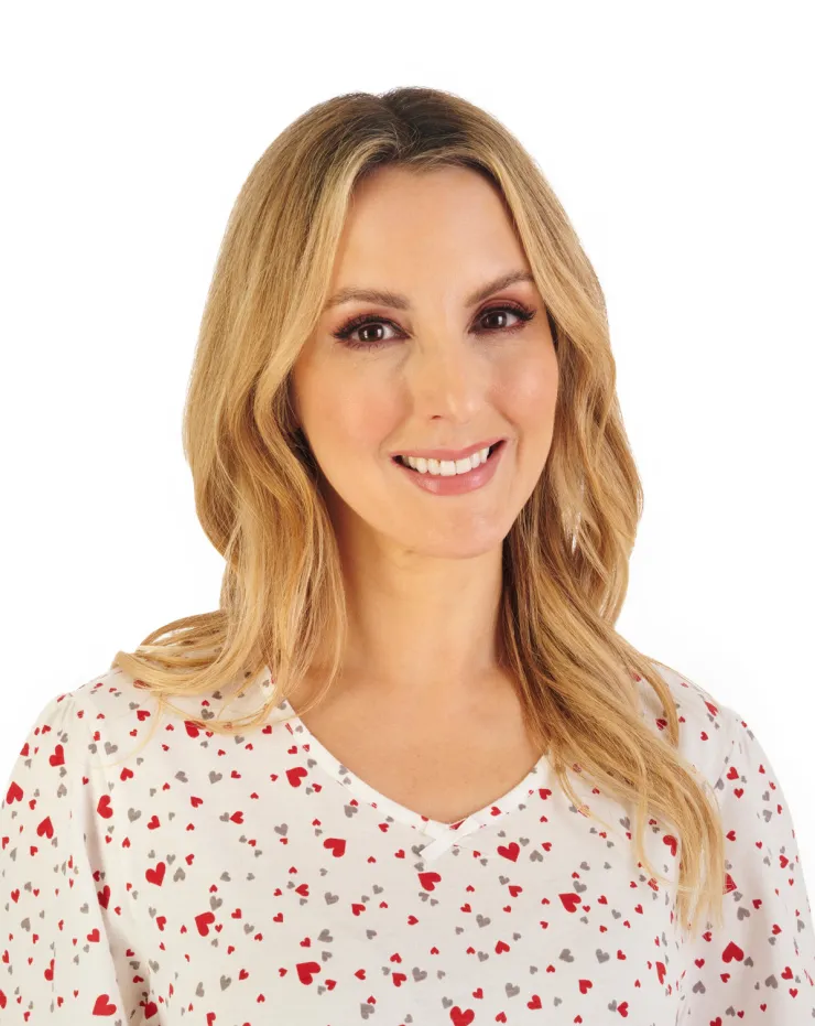 Heart Print 40" Jersey Nightdress ND06115